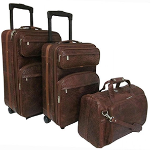 Mens Leather Luggage Sets and Bags